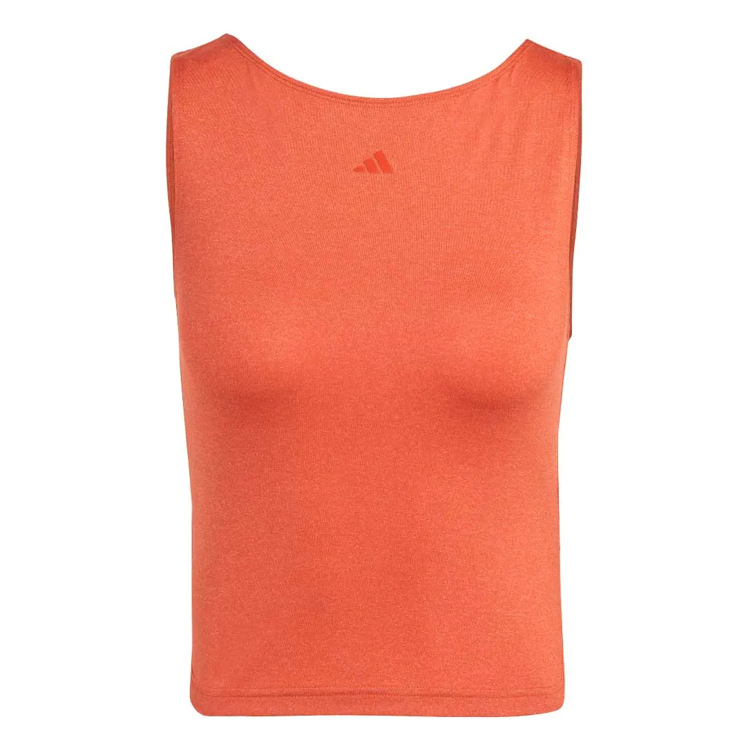 Weatherproof Barrier Minimalist Style adidas - Women's Yoga Studio Crop Tank Top (HR5065)