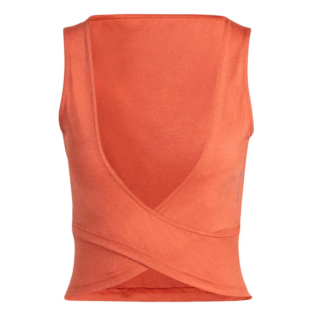 Wind Blocking Fabric Wet Wicking adidas - Women's Yoga Studio Crop Tank Top (HR5065)