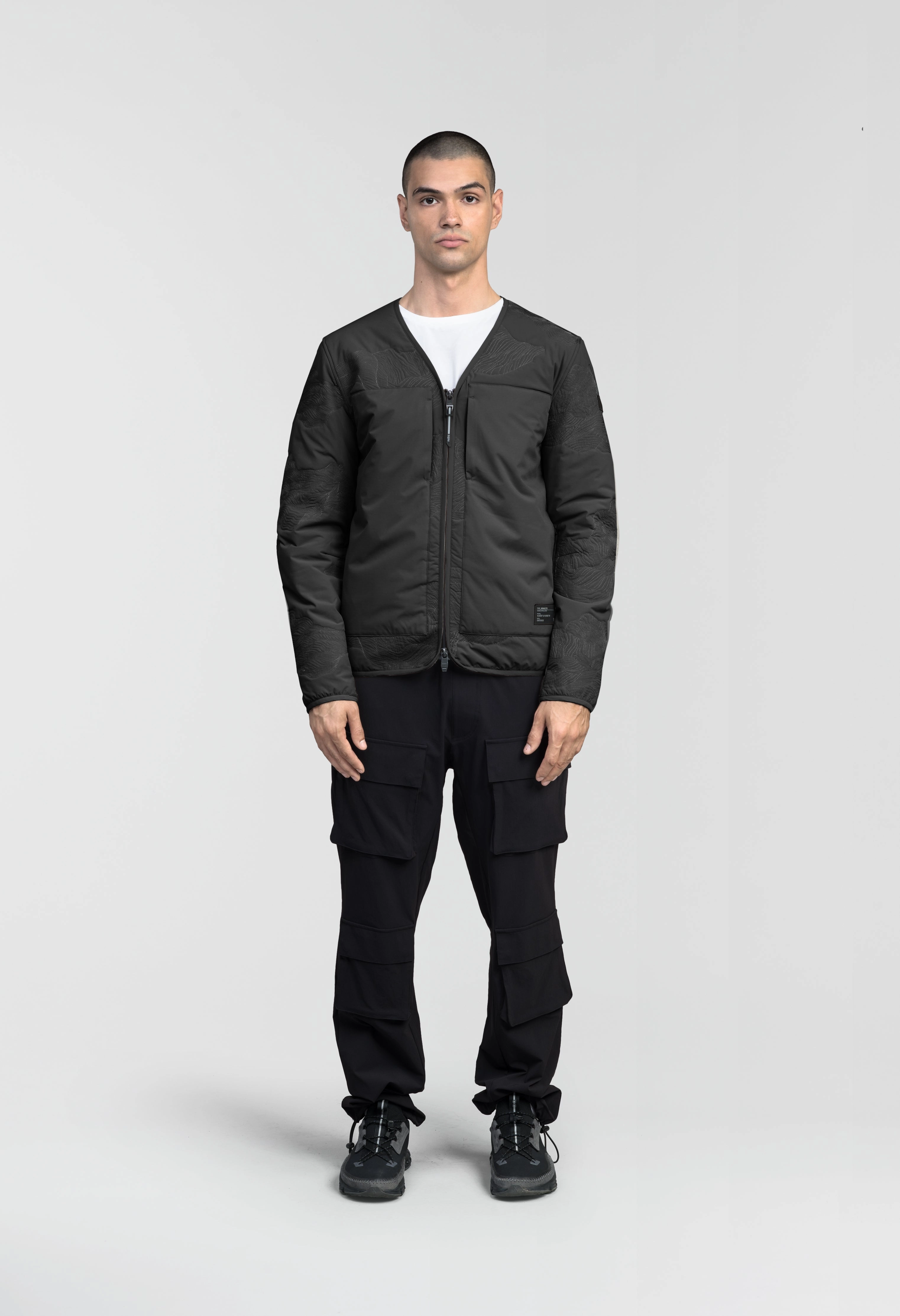On The Go Layer Gates Men's Performance Quilted V-Neck Jacket