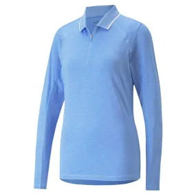 Puma - Women's YouV Long Sleeve Polo (537499 05) Adjustable drawstring Layer Essential Piece