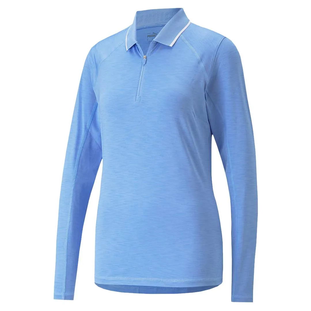 Puma - Women's YouV Long Sleeve Polo (537499 05) Extended Coverage