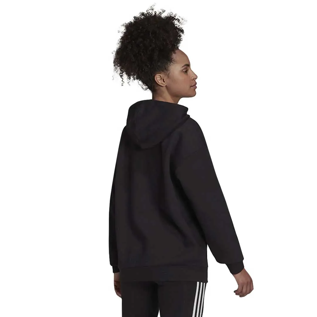 adidas - Women's Essentials Logo Boyfriend Fleece Hoodie (HD1756) Noise Reducing Hardware Ethical Manufacturing