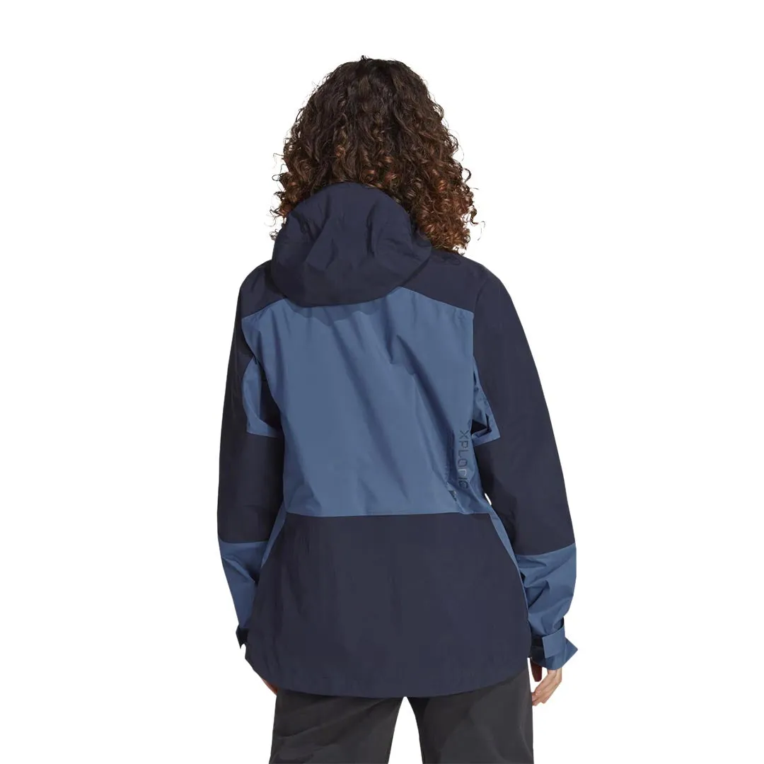 Day To Night Wrinkle Free Texture adidas - Women's Terrex Xploric Rain.Rdy Hiking Jacket (HN2942)