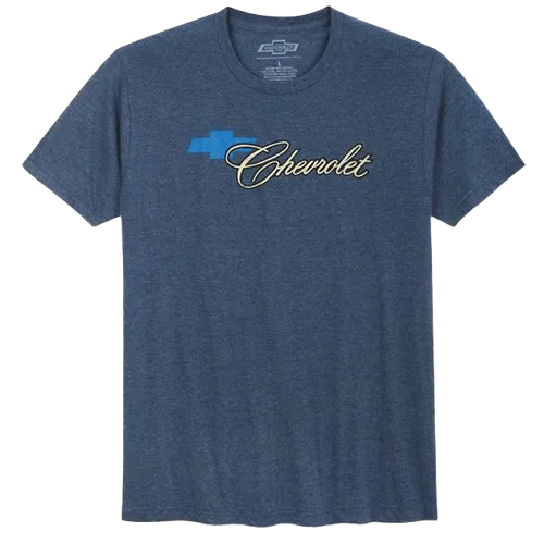Holiday Trend Casual Design Fit Chevrolet Retro Script T-Shirt
