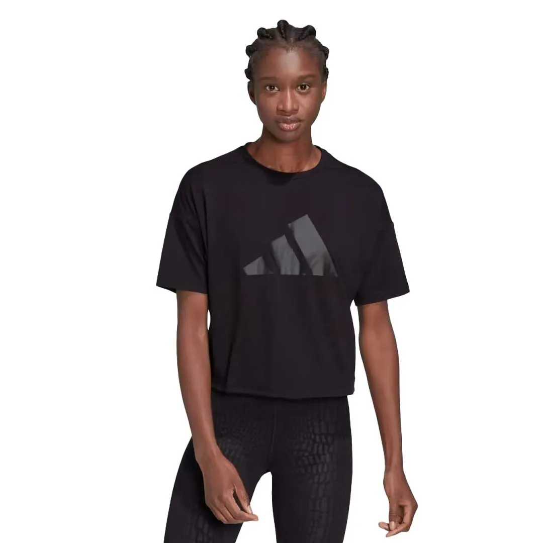 Snow Day NonRestrictive Cut adidas - Women's Train Icons 3 Bar Logo T-Shirt (HD8973)