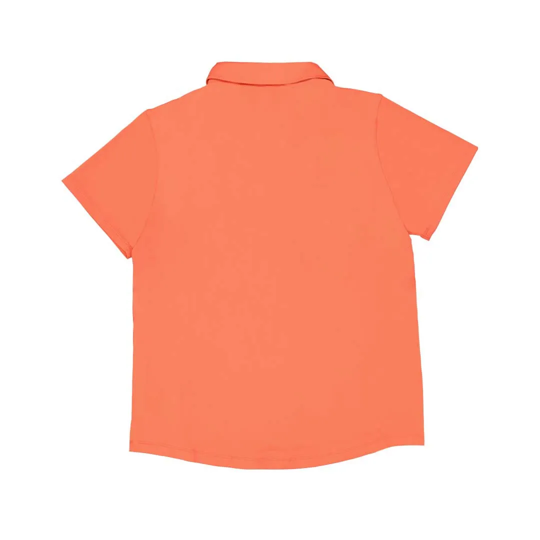 Reinforced Seam Durability Puma - Women's MATTR Solid Short Sleeve Golf Polo (625889 04)