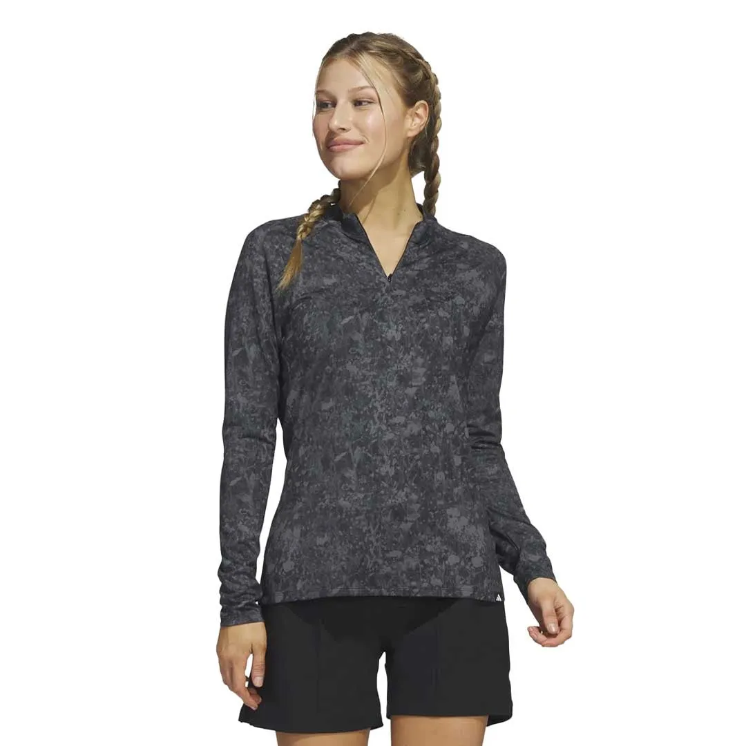 One Color Seamless construction adidas - Women's Ultimate365 Tour Long Sleeve Printed Golf Polo (HT1228)
