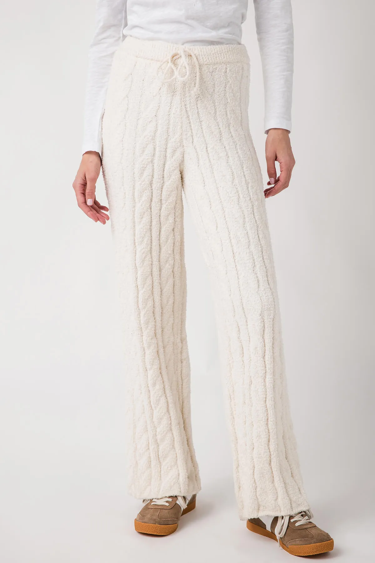 Z Supply Paige Cable Knit Pant Anti Slip Waistband
