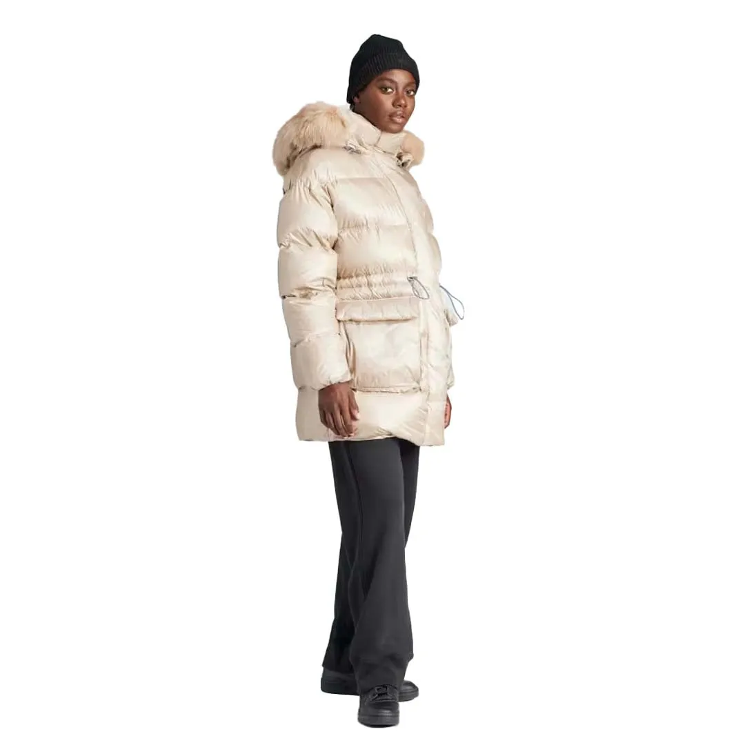 Tailored Silhouette adidas - Women's Puffed Long Fur Jacket (IR7116)