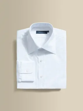 Solid Poplin Point Collar Shirt Sophisticated Elegance Light Wear