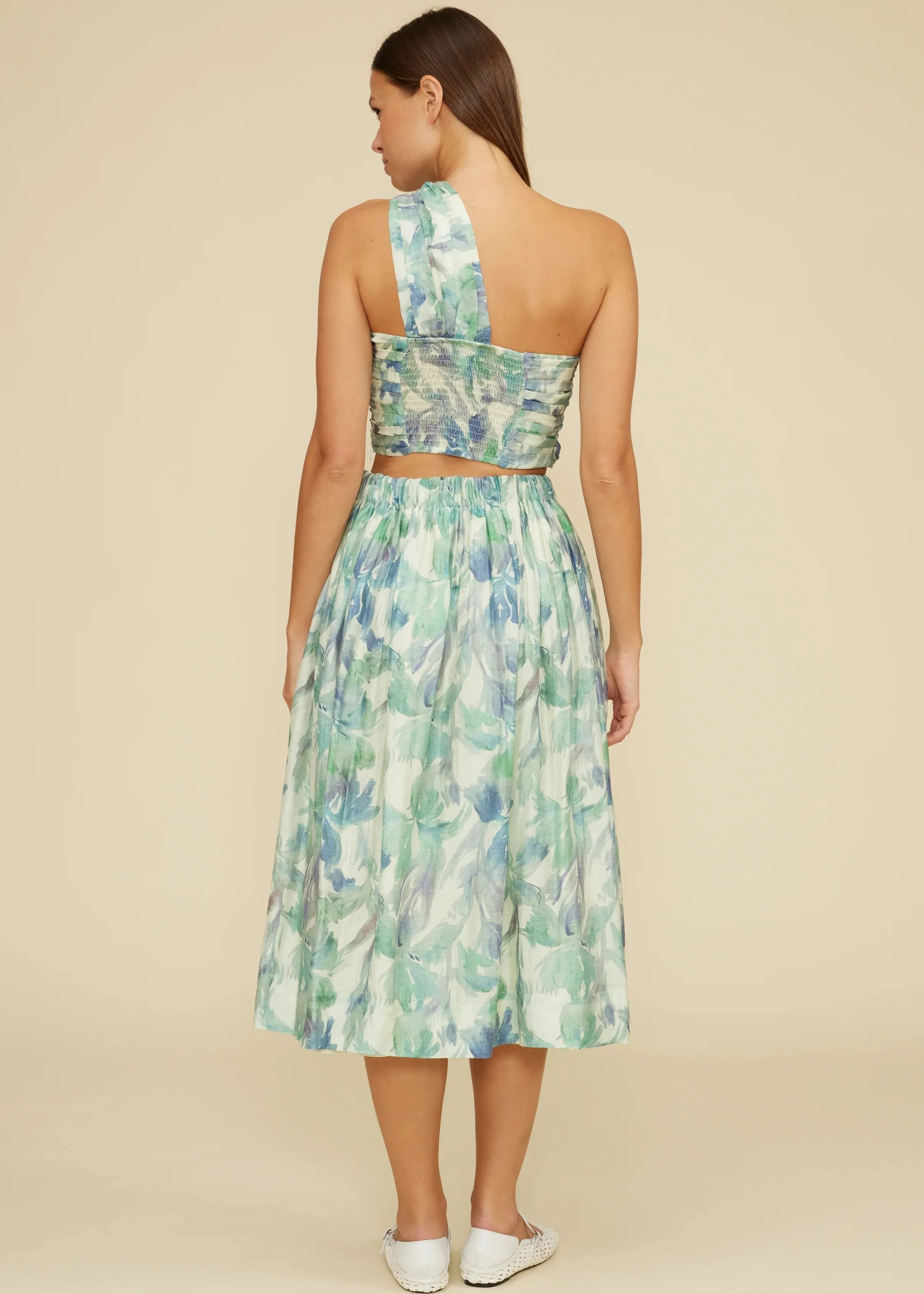 Chill Mood SOPHIA FLORAL MIDI SKIRT