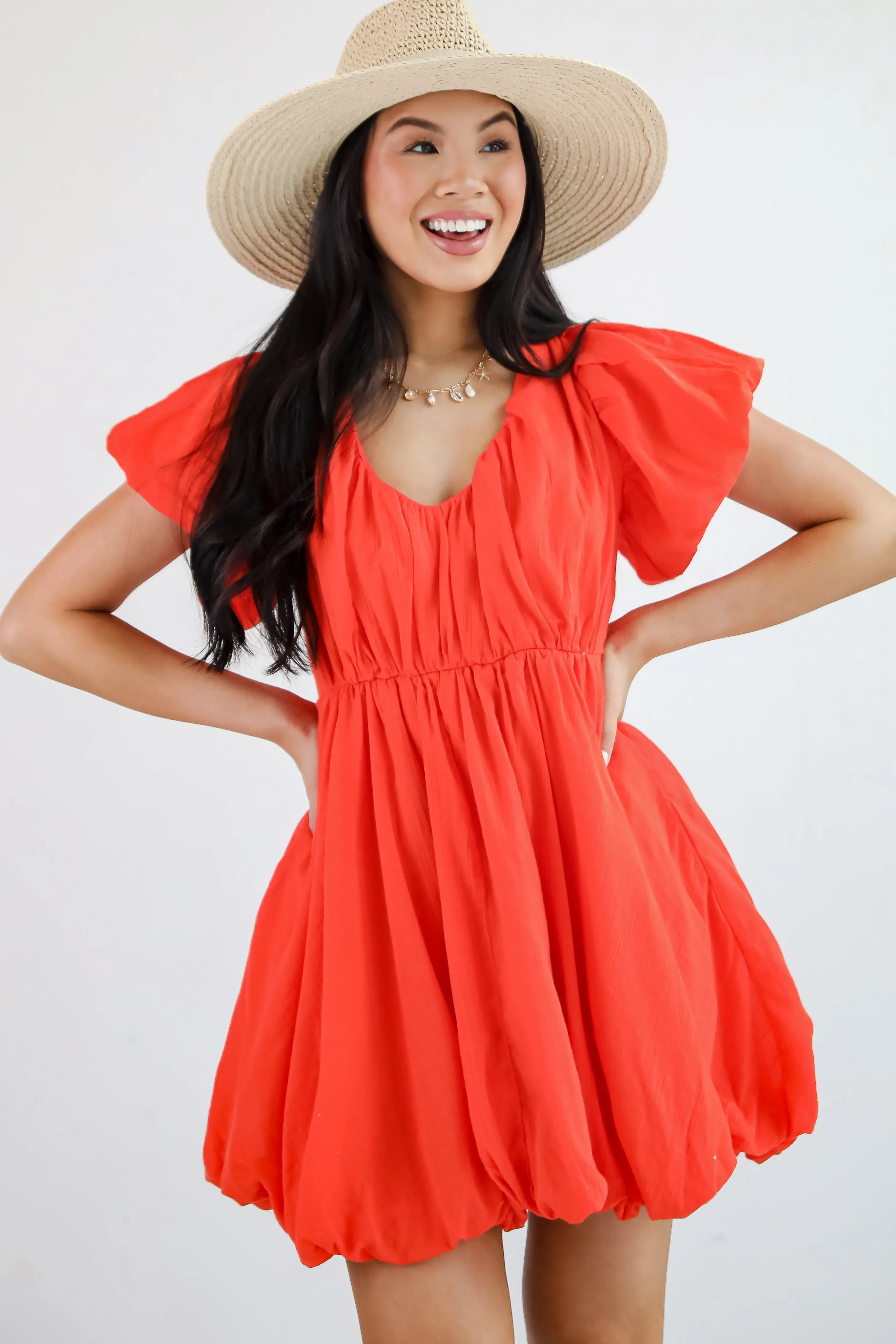 FINAL SALE - All The Charm Babydoll Mini Dress Work Option