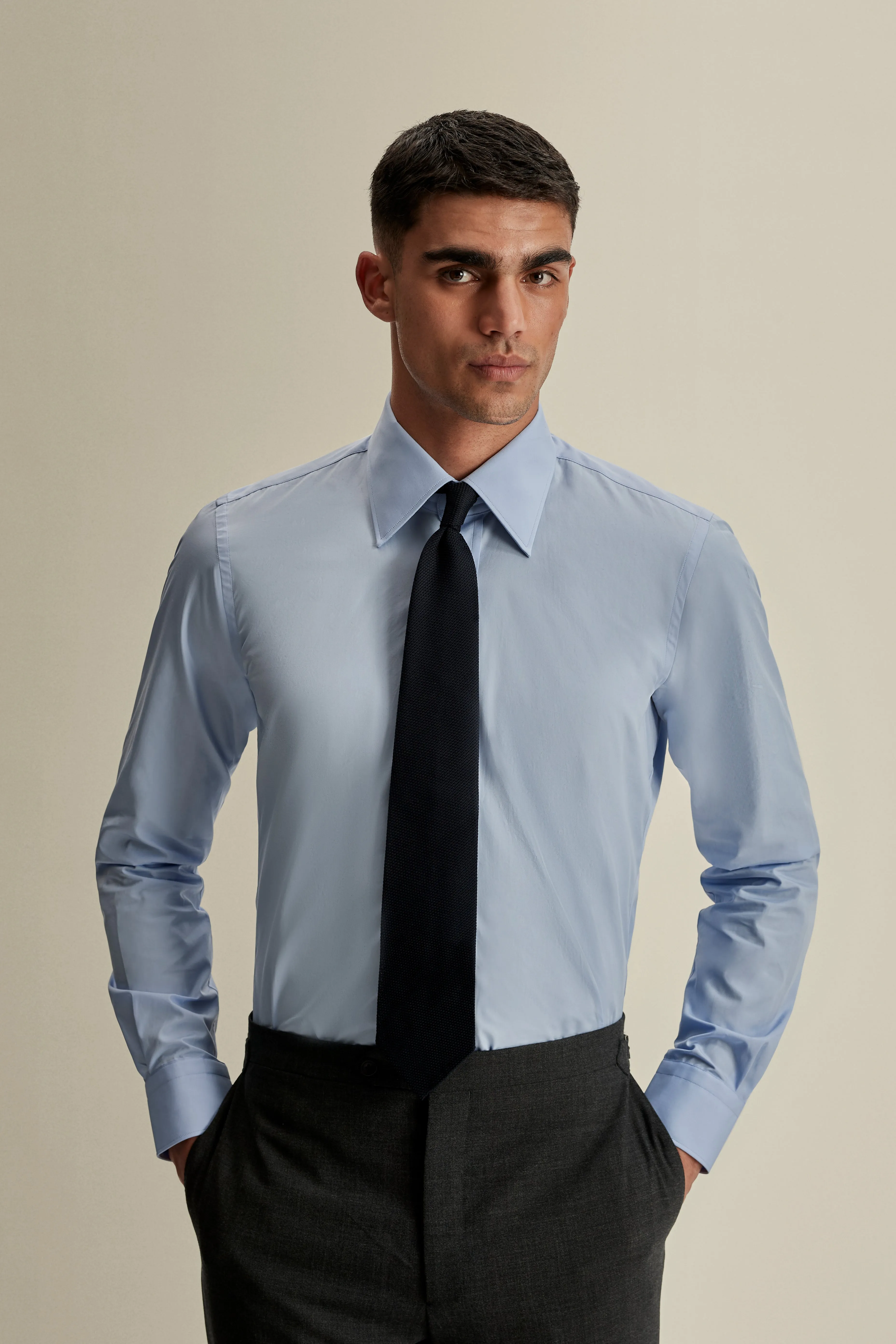 Solid Poplin Point Collar Shirt Fall Foliage