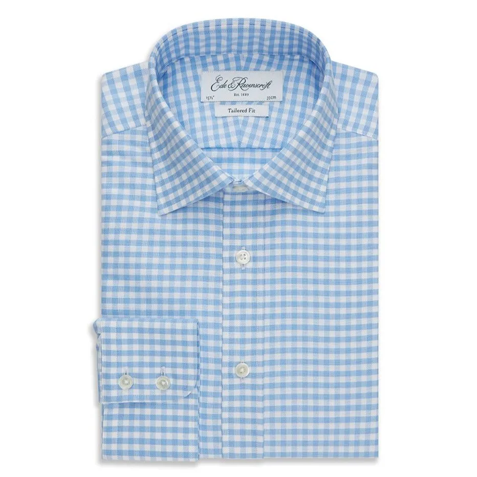 Nautical Look No Slip Shoulder Grips Alex White and Blue Check Shirt