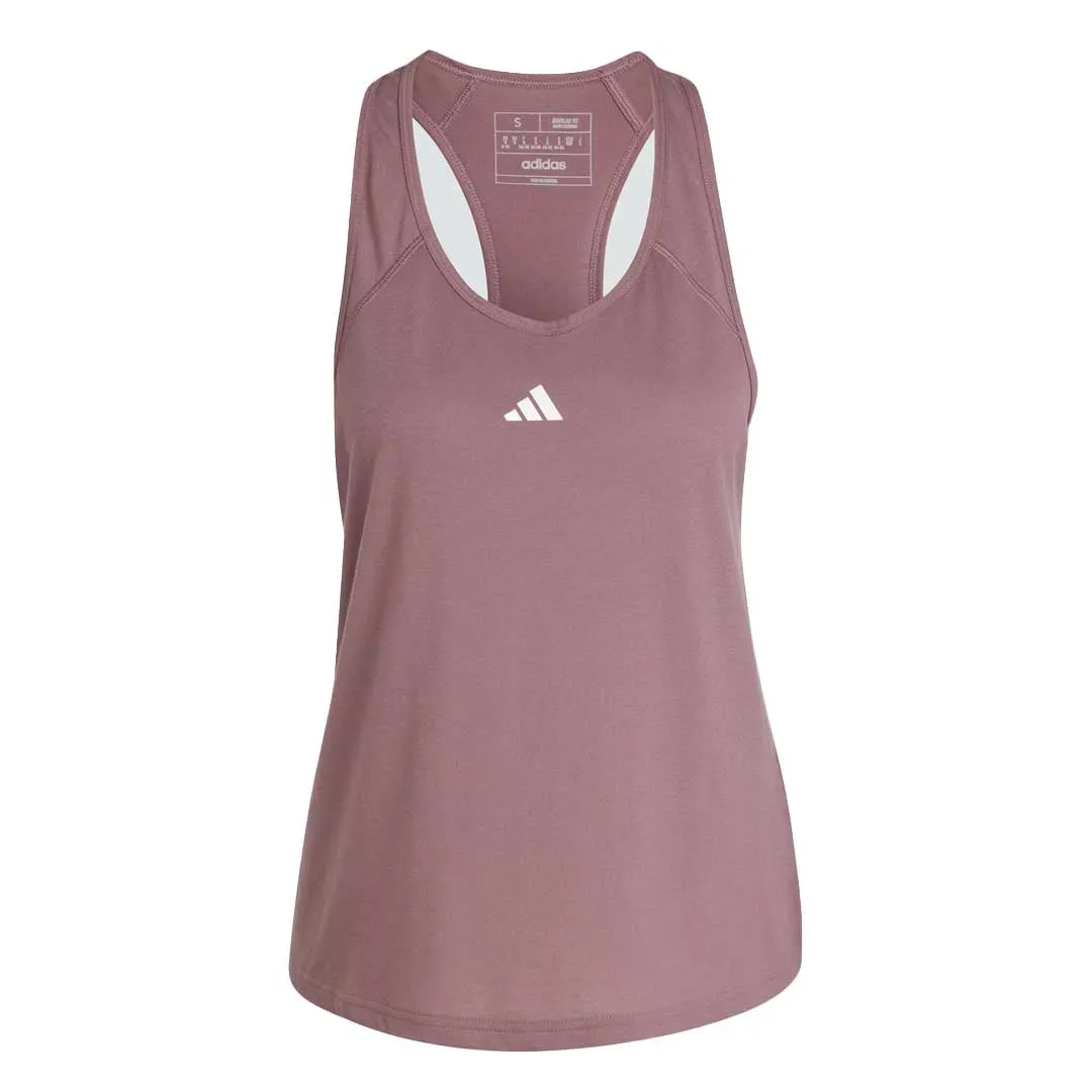 No Smell Light Reflective Zippers adidas - Women's Train Essentials Minimal Branding Racerback Tank Top (IX1019)