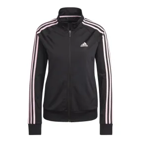 adidas - Women's Essentials Warm-Up Slim 3-Stripes Track Jacket (IM2820) Textured Finish Polished Look