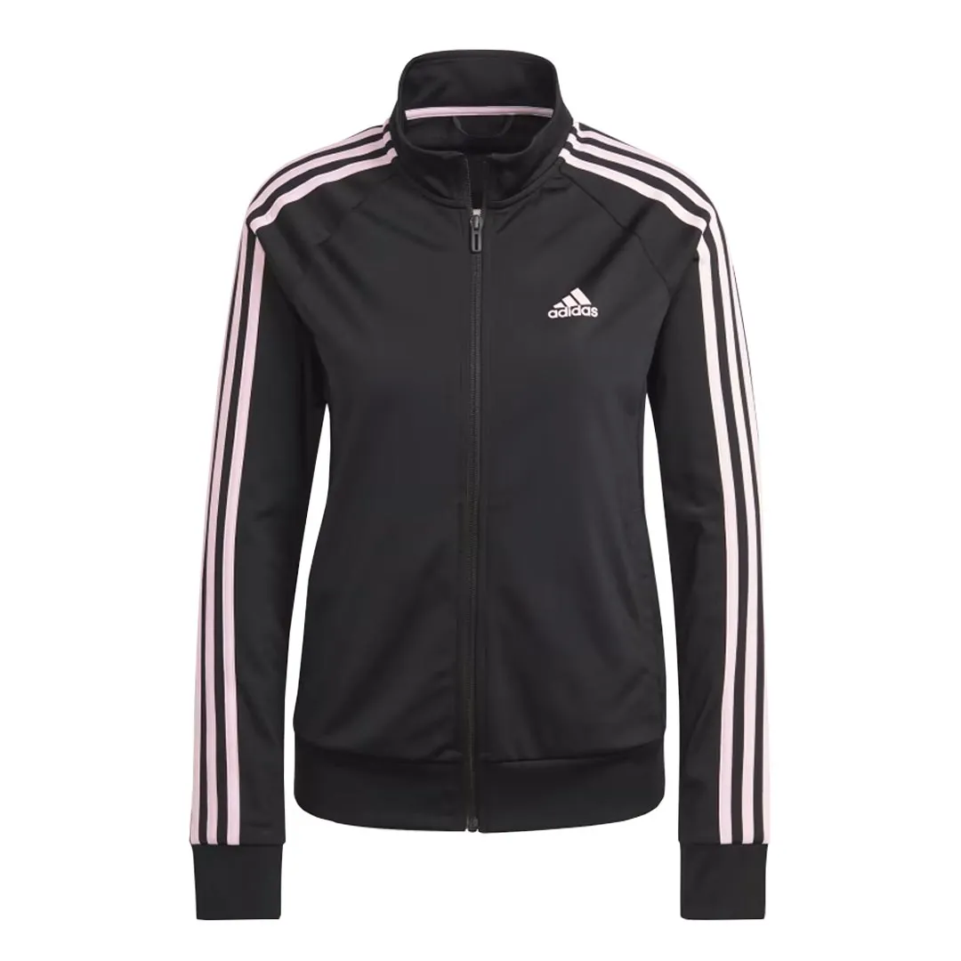 adidas - Women's Essentials Warm-Up Slim 3-Stripes Track Jacket (IM2820) Textured Finish Polished Look