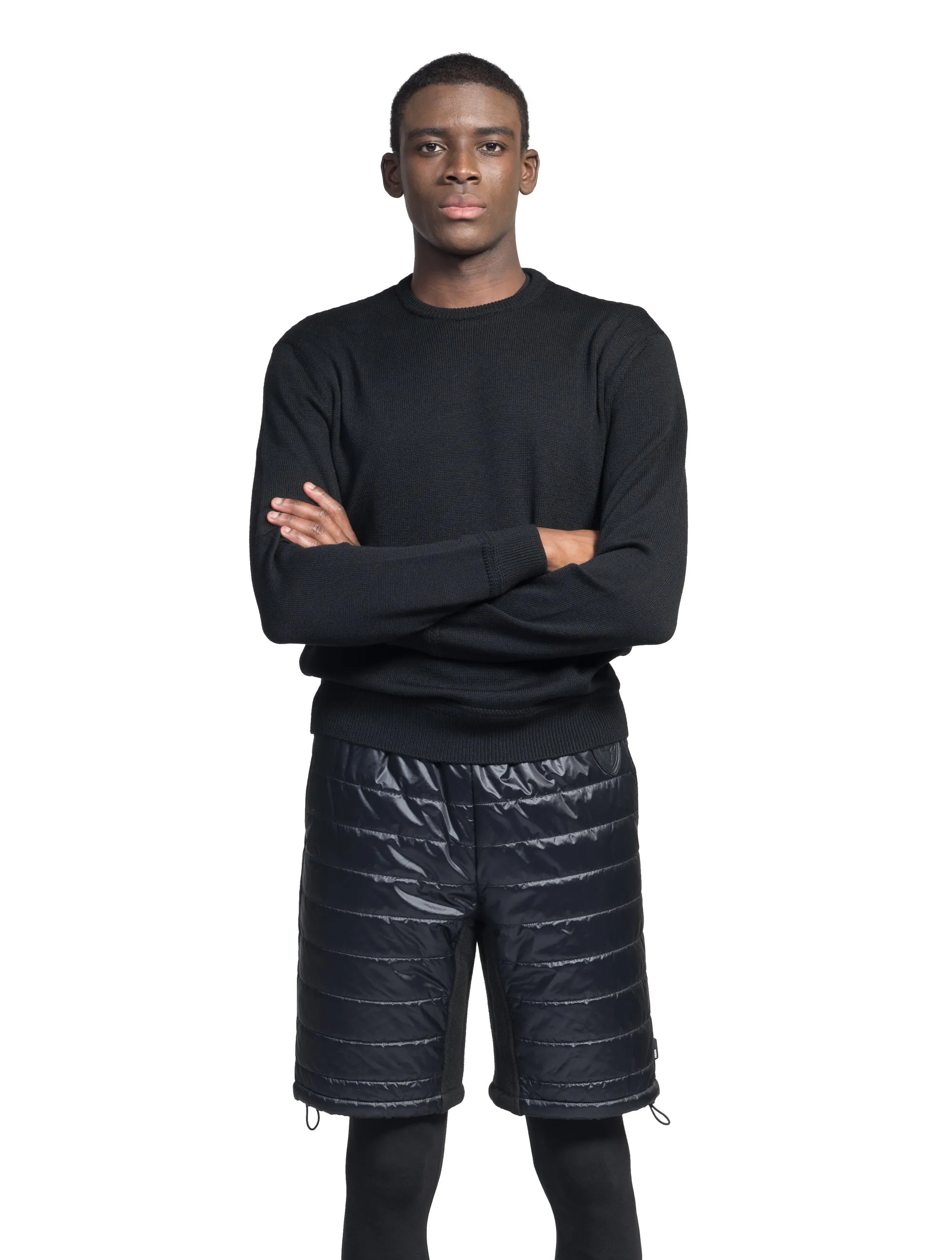 Decker Men's Performance Quilted Shorts OdorControlTreatment Two Way Zipper