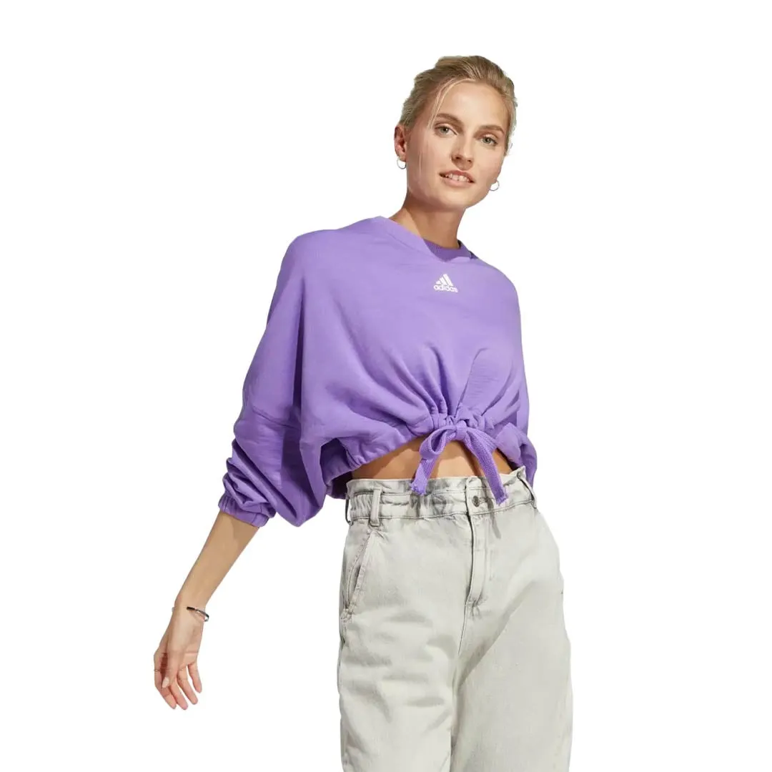 adidas - Women's Dance Crop Versatile Sweatshirt (IC6685) Convertible Cuff System Three Layer Laminate