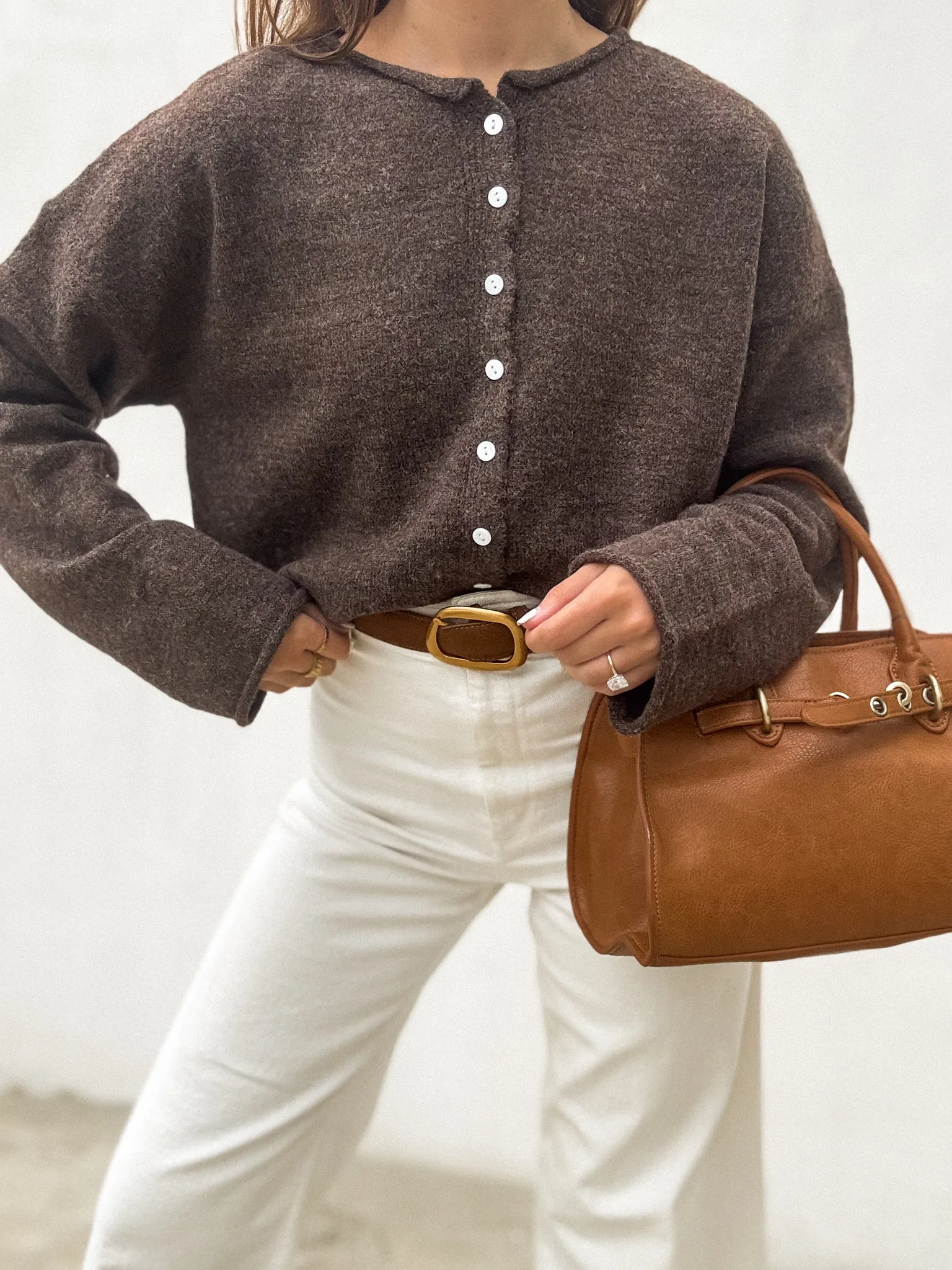 goes with sweatpants Espresso Martini Knit Sweater