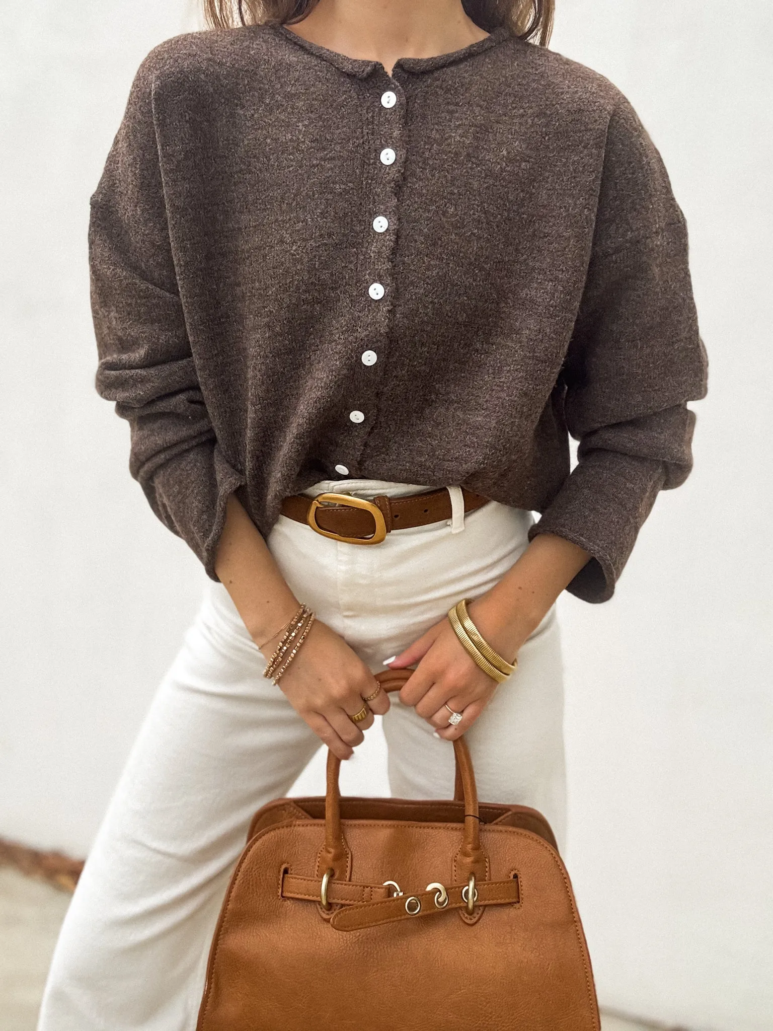 product scarf warmth Work Wear Espresso Martini Knit Sweater