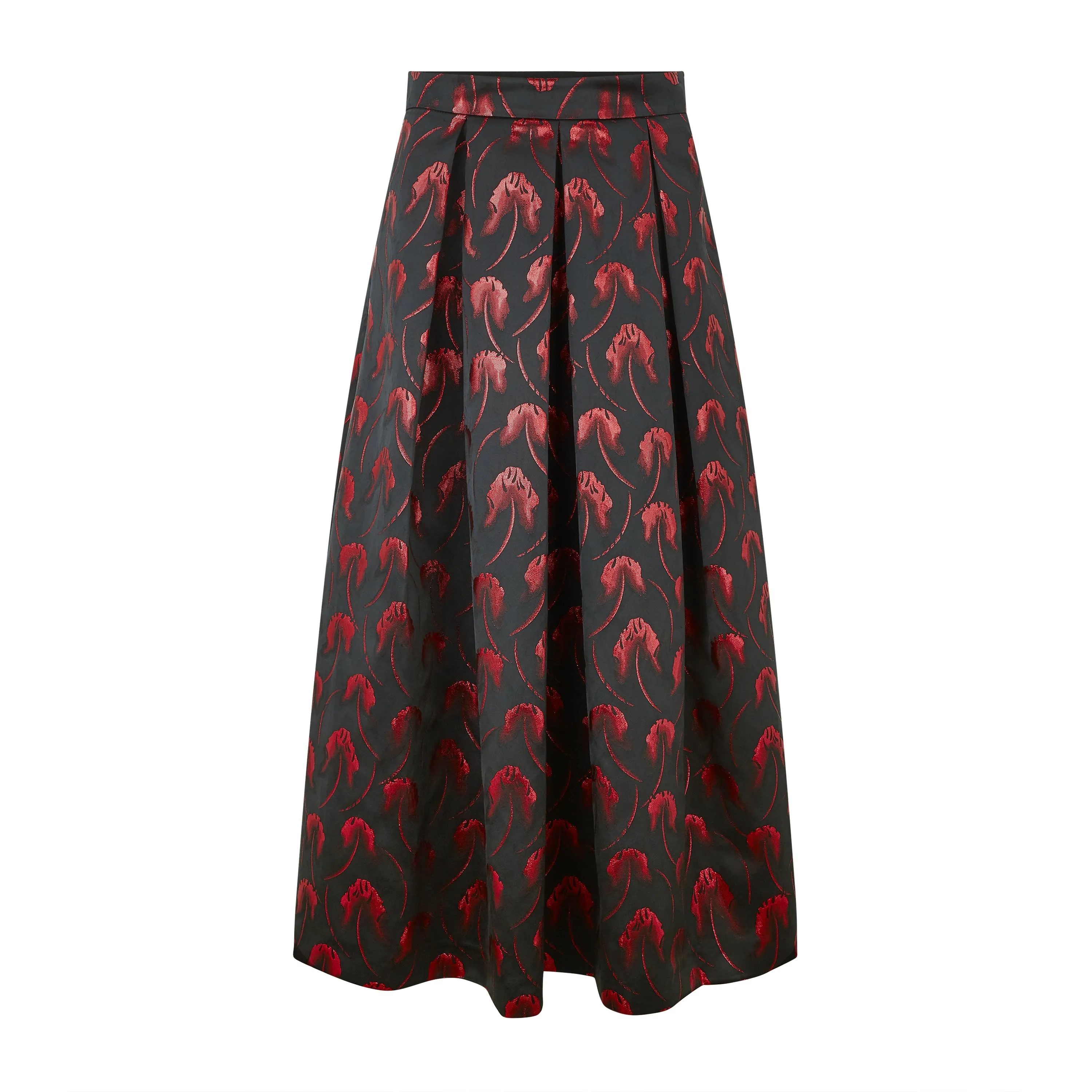 Abstract Motif Luna Origami Skirt