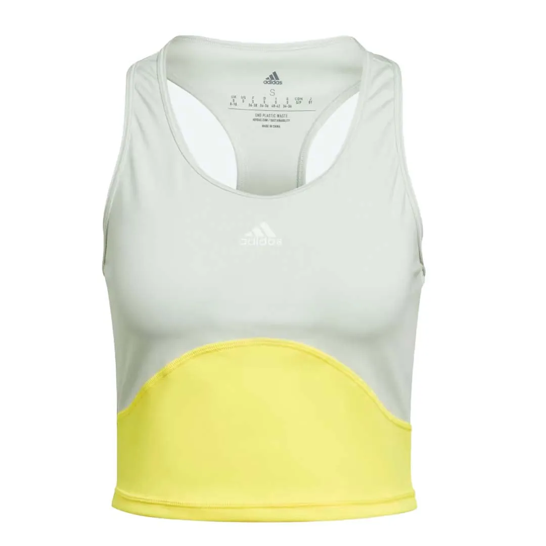 Sleek Outer adidas - Women's Aeroready Train HIIT Crop Tank Top (HM3896)