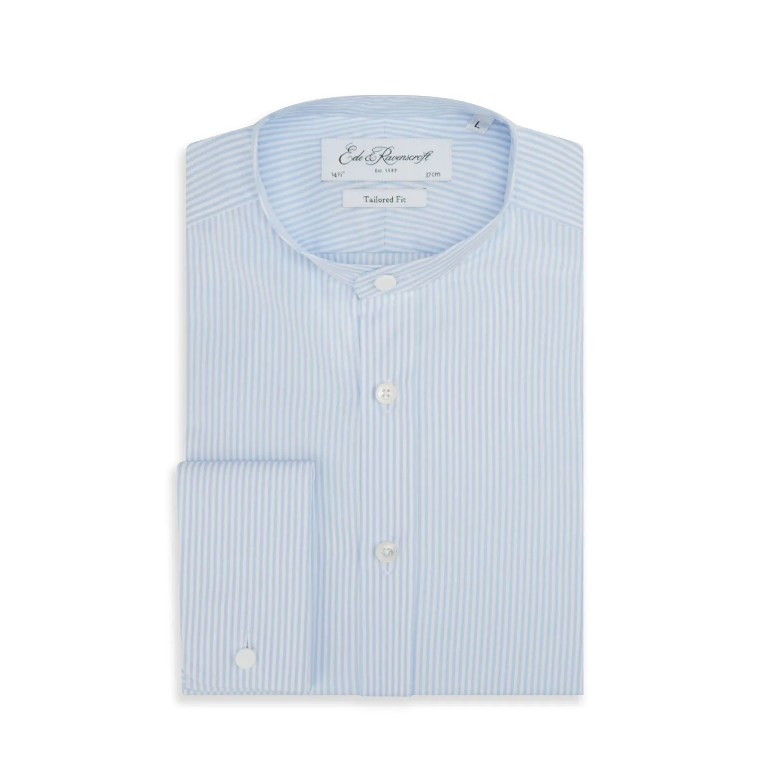 Asquith Pale Blue Stripe Tunic Shirt Soft Wear