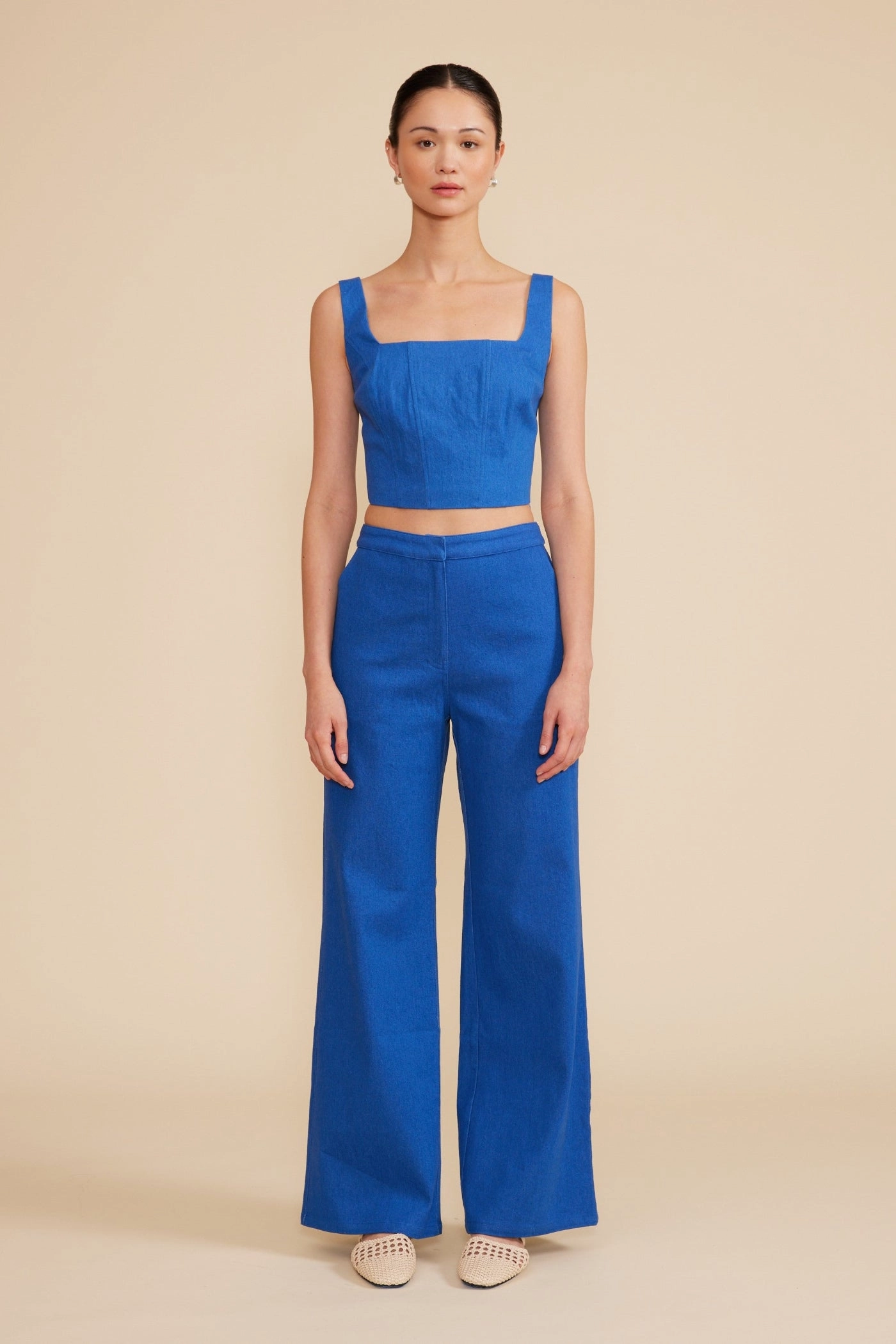 industrial workers Flexi Stretch Material RENNA CROP TOP