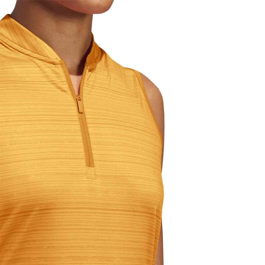 All Day Layering adidas - Women's Ultimate365 Stripe Sleeveless Polo (IT7209)