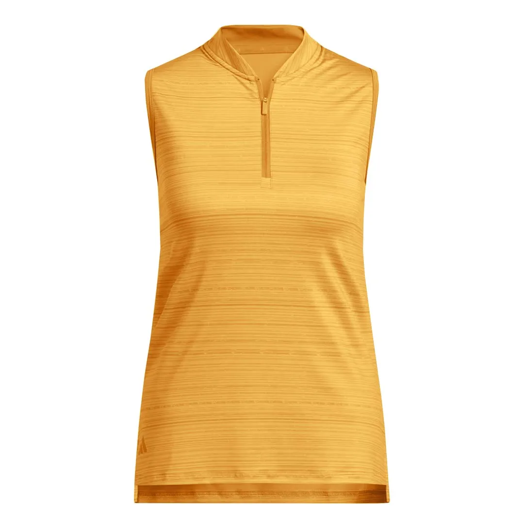 adidas - Women's Ultimate365 Stripe Sleeveless Polo (IT7209) Buttery Soft Handfeel Reinforced Seams