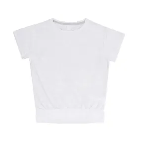 Asics - Women's Open Back Short Sleeve T-Shirt (2032C269 100) Tear Resistant Panels Affordable Fashion