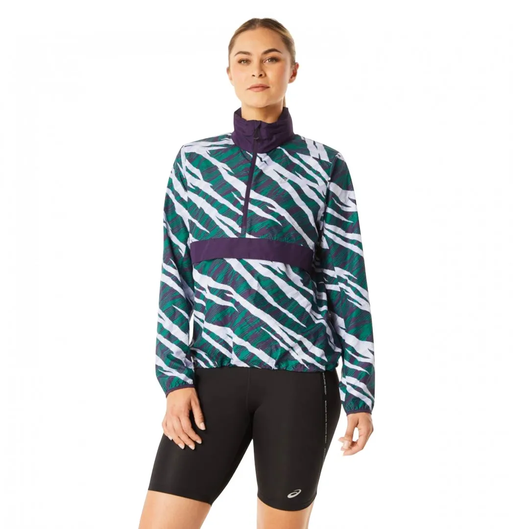 Asics - Women's Wild Camo Anorak Jacket (2012C495 500) Reflective accents