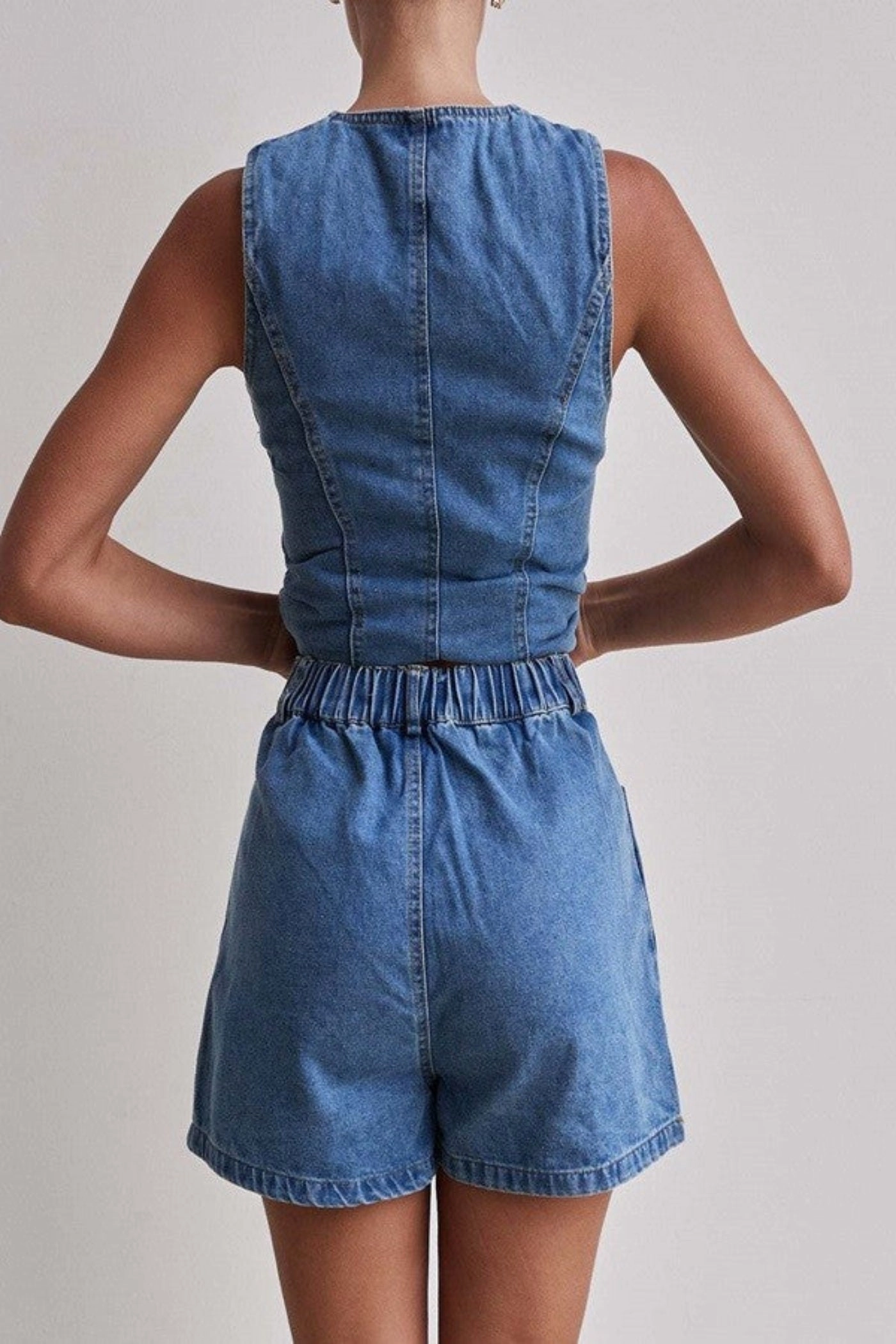 TATUM DENIM VEST civilian use adaptation clean environment