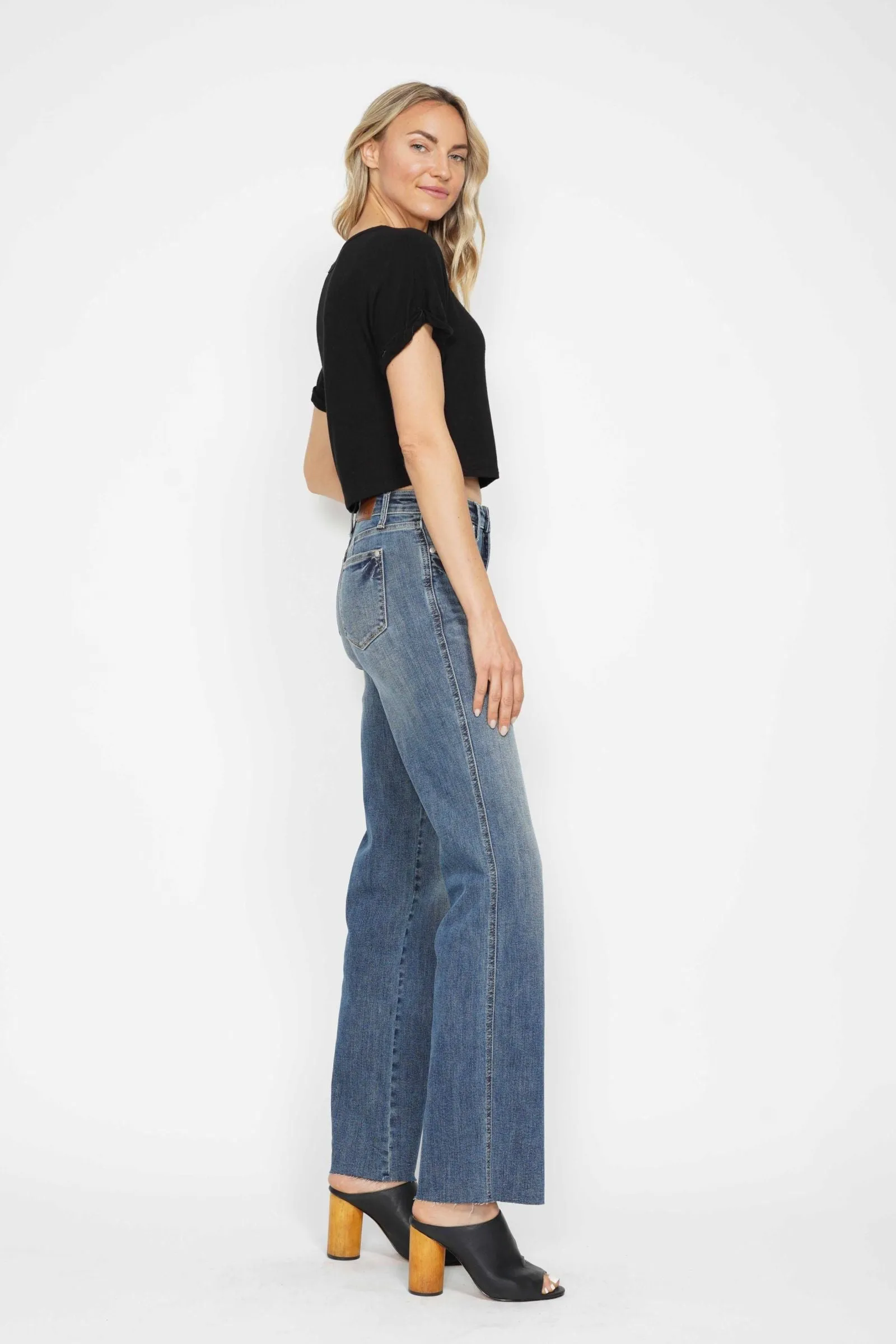 Judy Blue Tummy Control Vintage Straight Jeans Performance Support