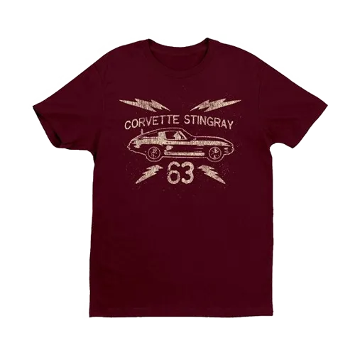 Corvette 1963 Chevrolet Stingray T-Shirt Quick Fit Comfort