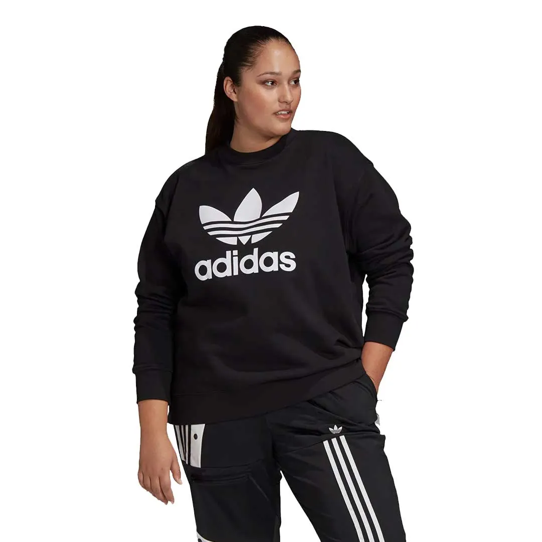 adidas - Women's Trefoil Crew Sweatshirt (Plus Size) (GD2379) FullLengthZip Temperature control