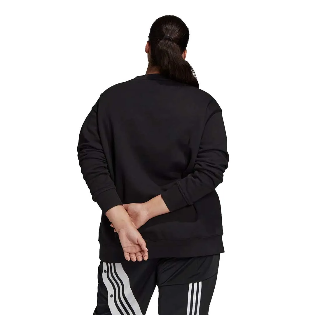Waterproof Material adidas - Women's Trefoil Crew Sweatshirt (Plus Size) (GD2379)