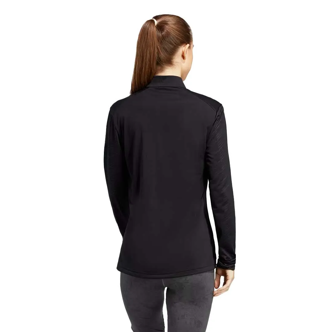 adidas - Women's Terrex Multi Half-Zip Long Sleeve T-Shirt (HM4016) Layered Ventilation Panels AntiStatic Inner Layer