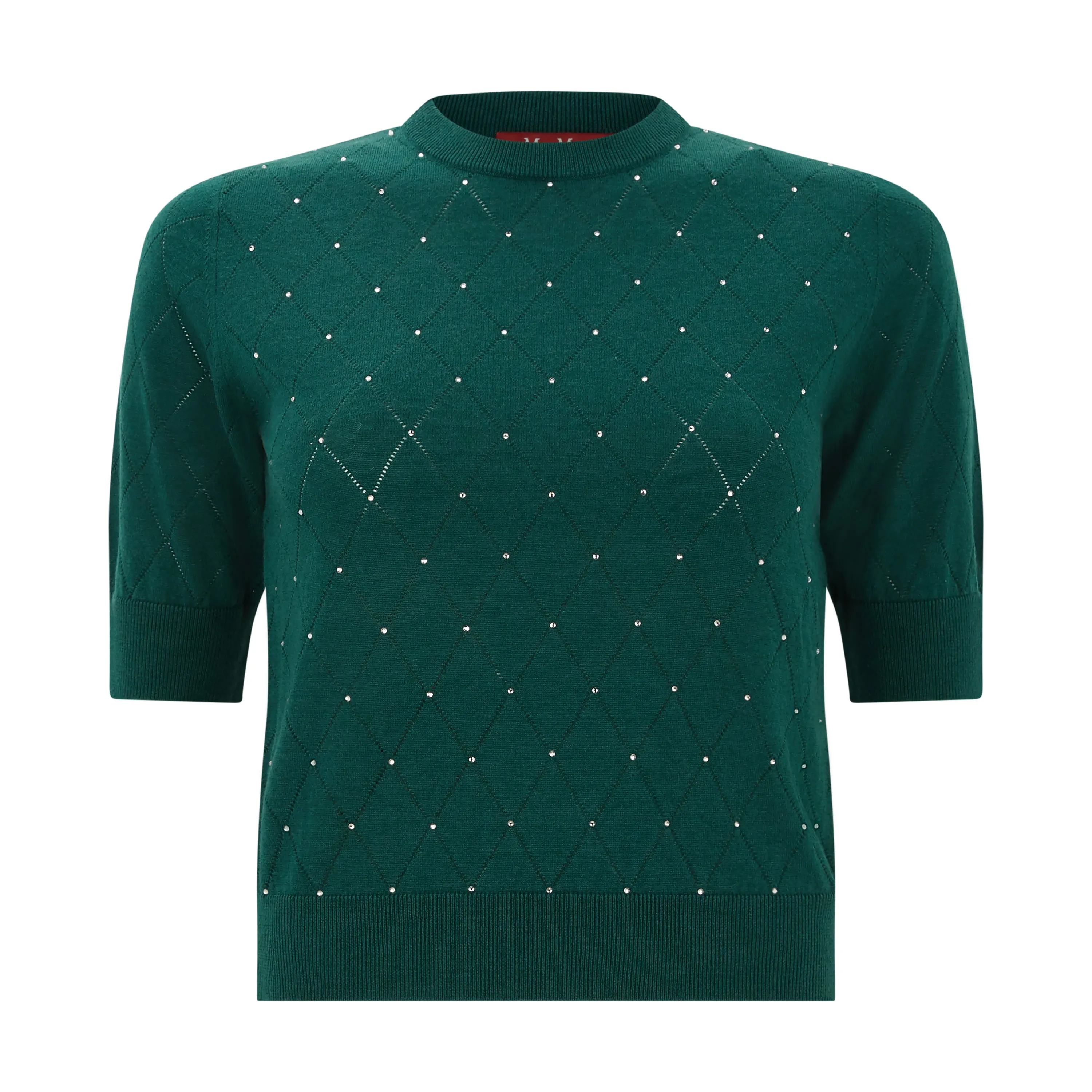 Stain Release Coating Patrik Silk Wool Half Sleeve Sweater