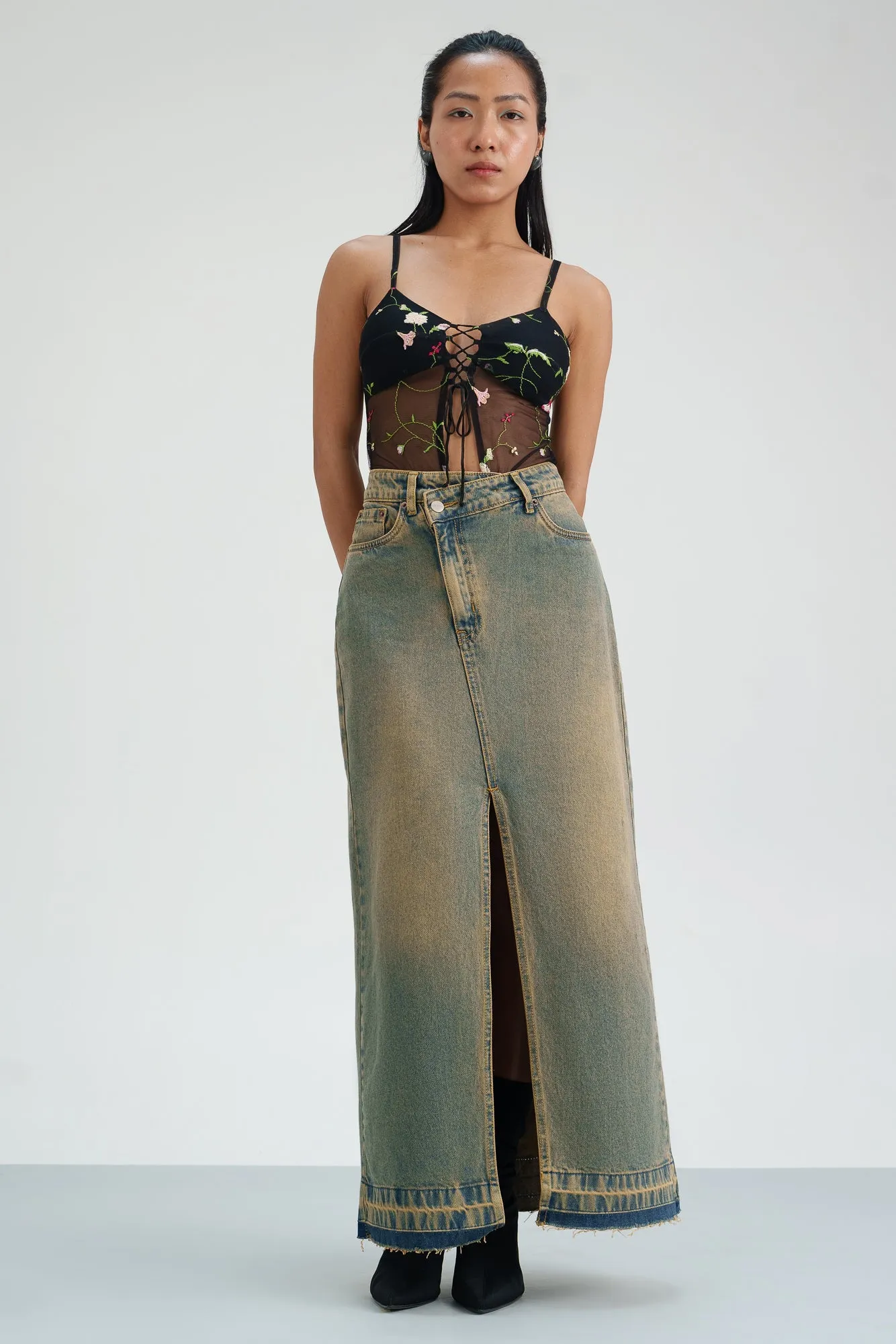 Terracotta Maxi Skirt Creative Fashion