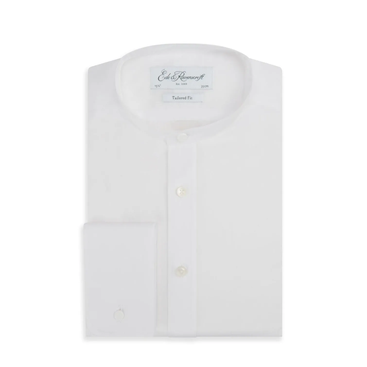 Ellis White Poplin Cotton Tunic Shirt Non Iron Material Light Comfort