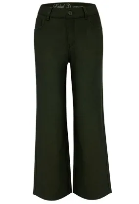The Winsome Olive Green Slacks by Ethyl TaglessLabel