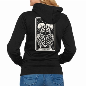 Cold Weather Look casual party The Lovers Tarot Skull