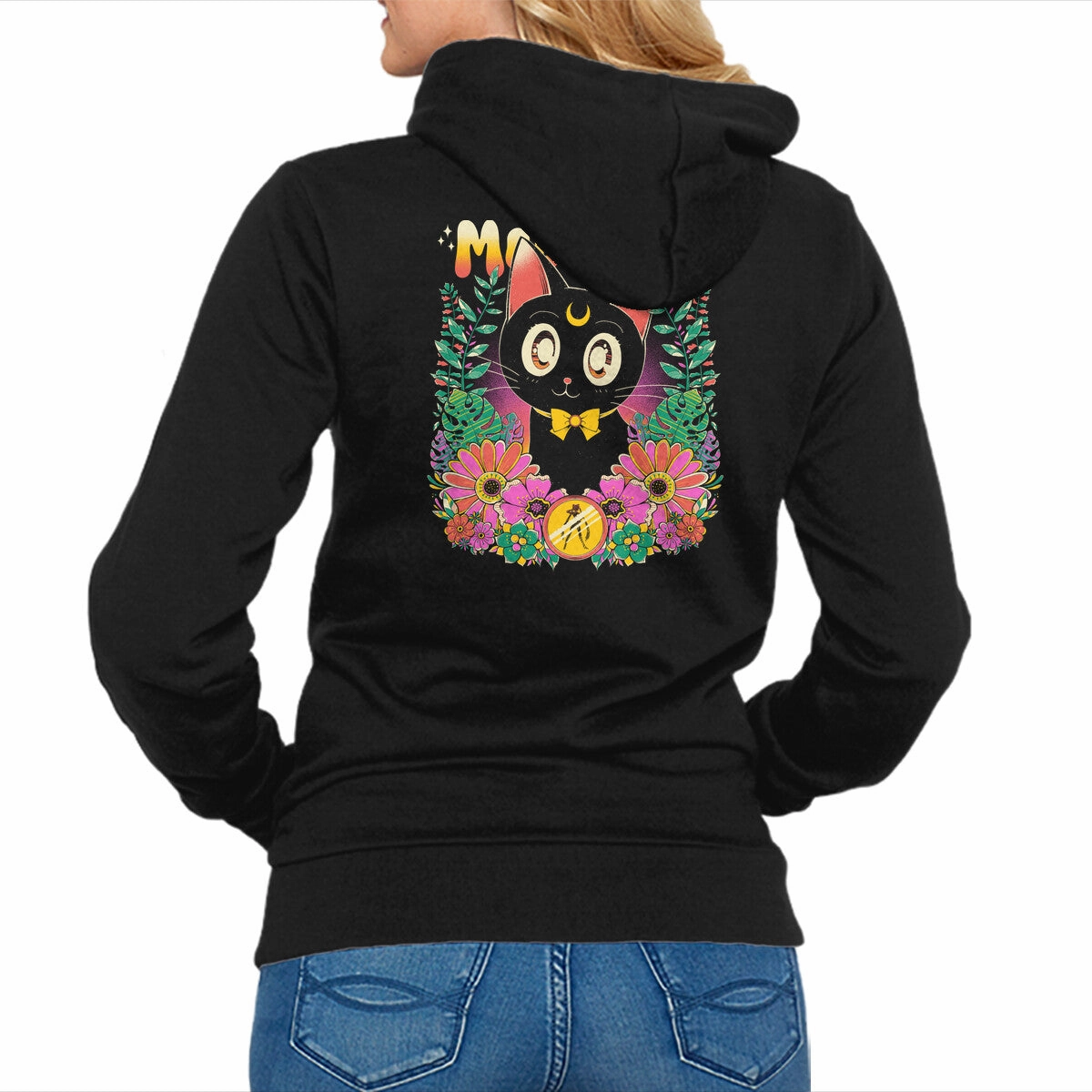 Drawstring Hood The Moon Kitten