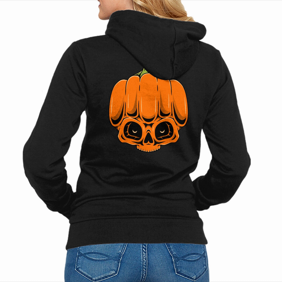 The Pumpkin Skull Versatile Hoodie