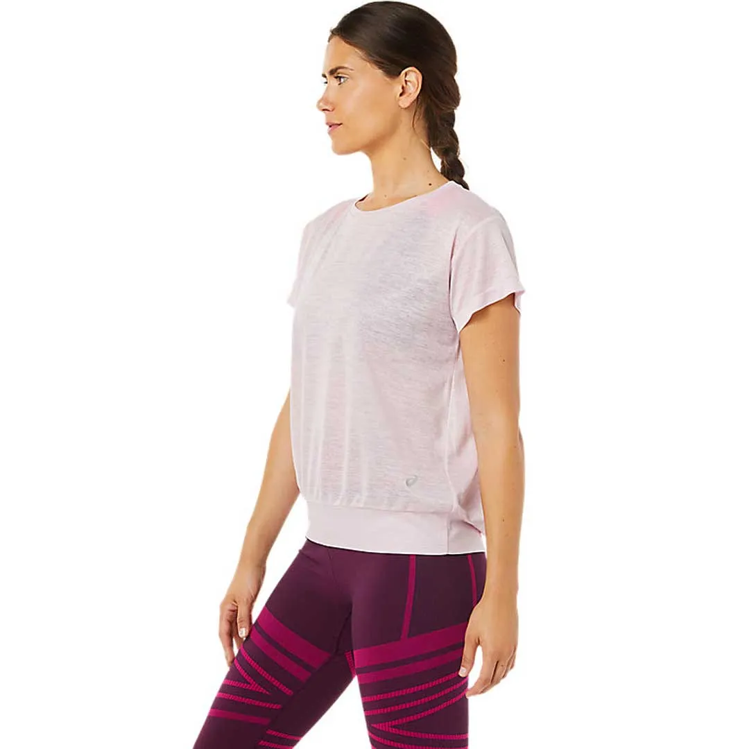 Asics - Women's Open Back Short Sleeve T-Shirt (2032C269 700) Stain Resistant Recycled Material Construction