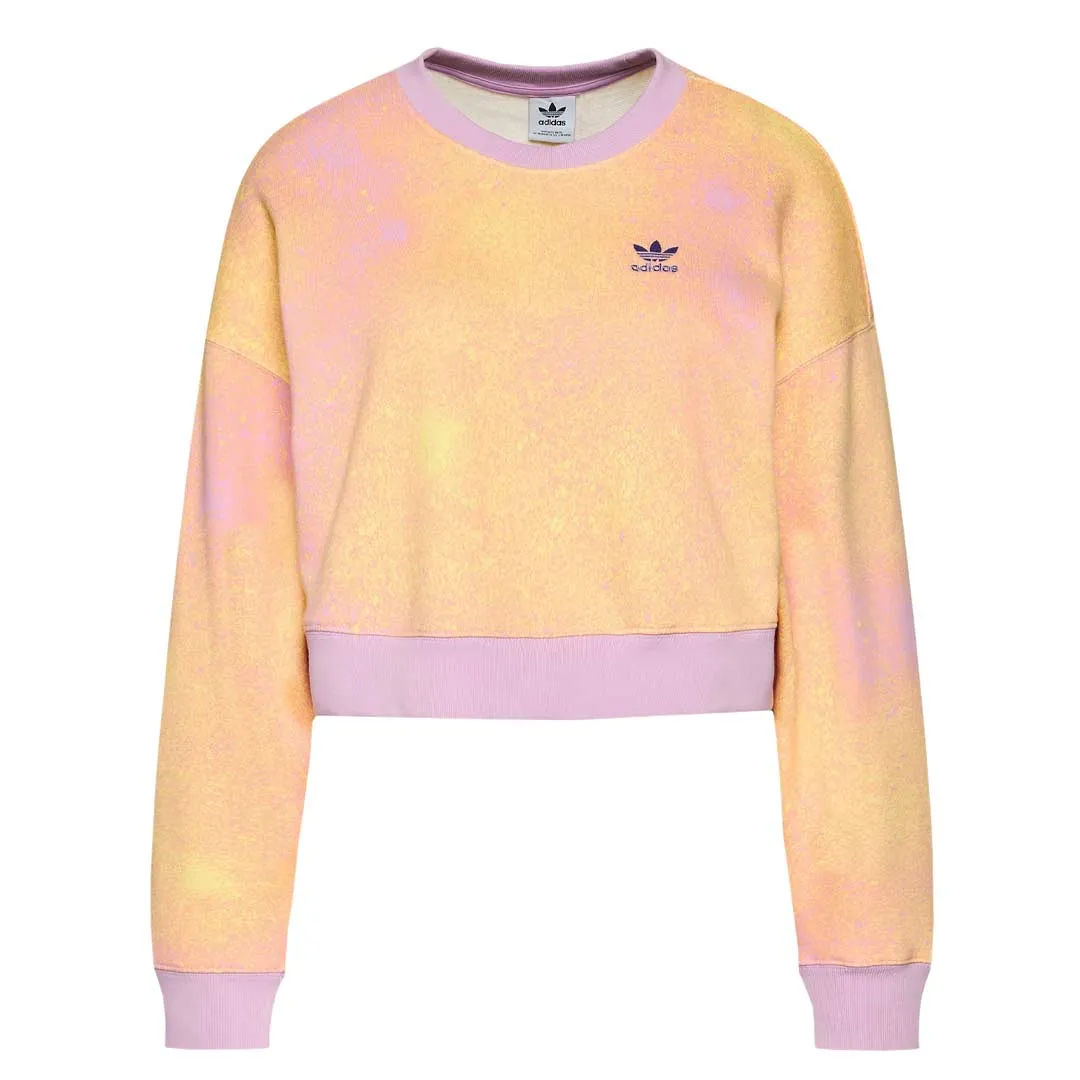 adidas - Women's Allover Print Sweatshirt (HL6599) Abrasion Resistant Edging Fade Resistant Exterior