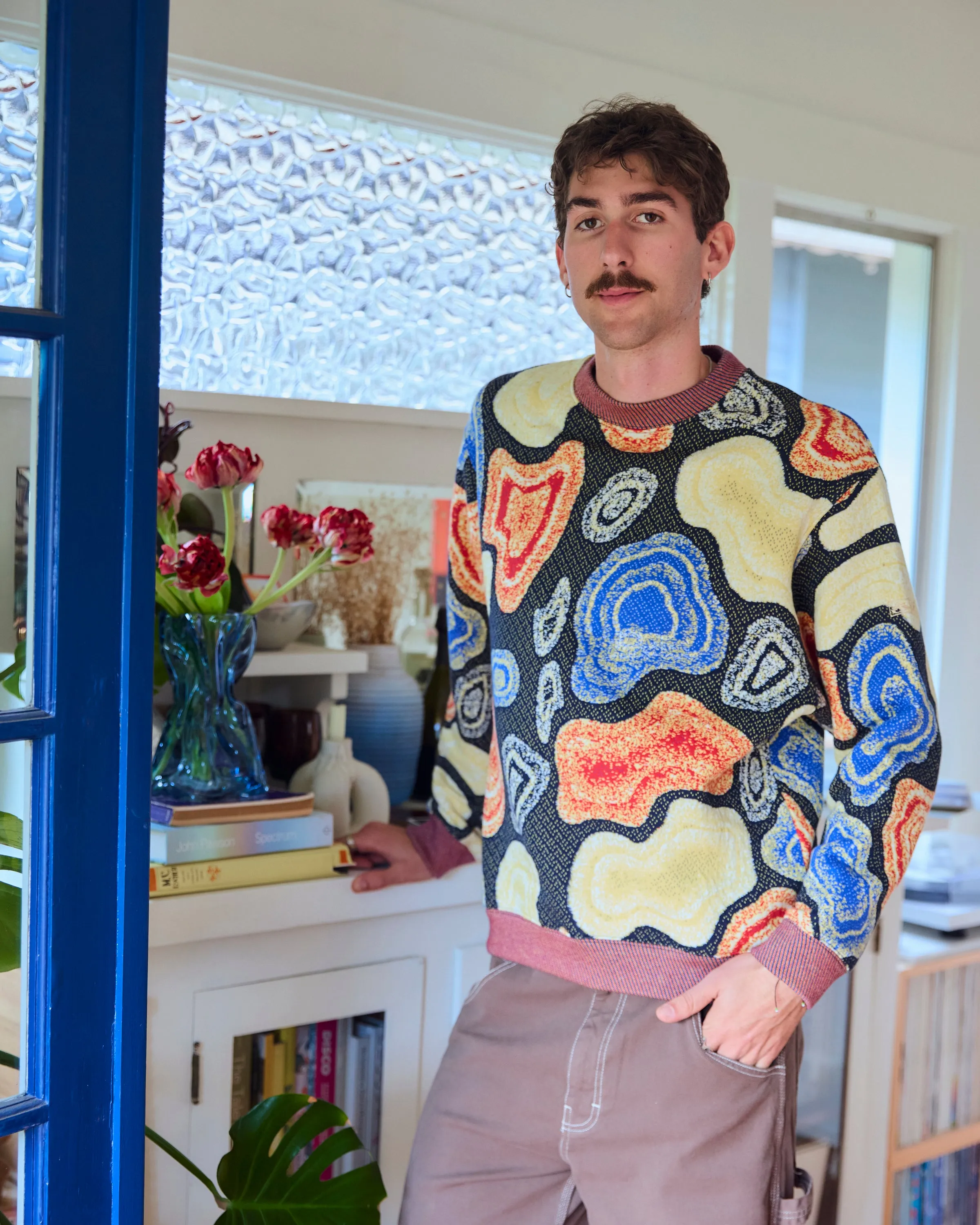 Navy Pac Golgi Sweatshirt Clean Silhouette Stylish Choice