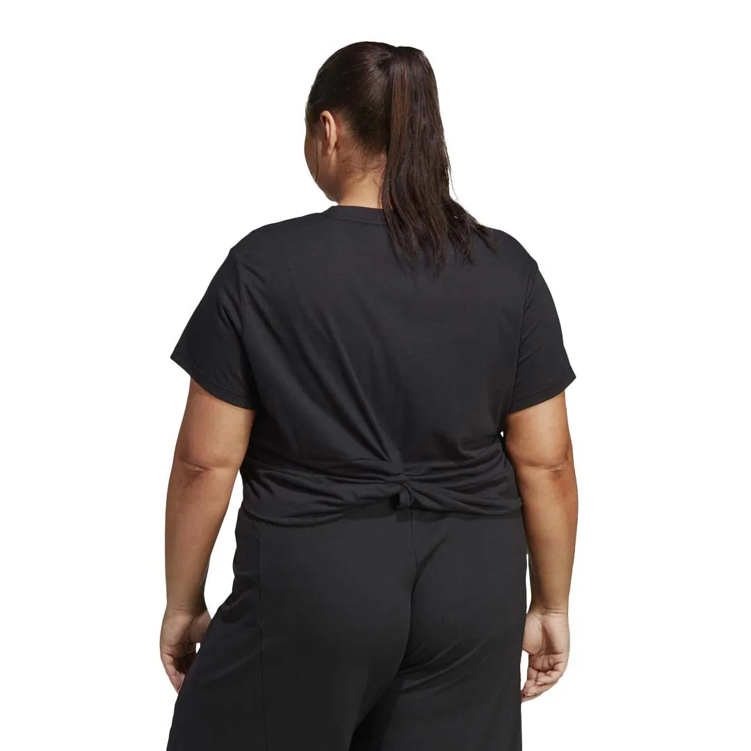 Compression Fit Technology adidas - Women's Studio SS T-Shirt (Plus Size) (HN5552)